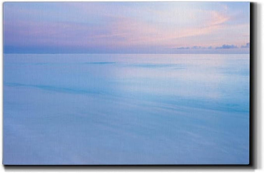 Landscape Wall Art Premium Gallery Wrapped Canvas Abstract Ocean Forest Modern Artwork Decoration for Living Room Kitchen Bathroom Office, Ready to Hang