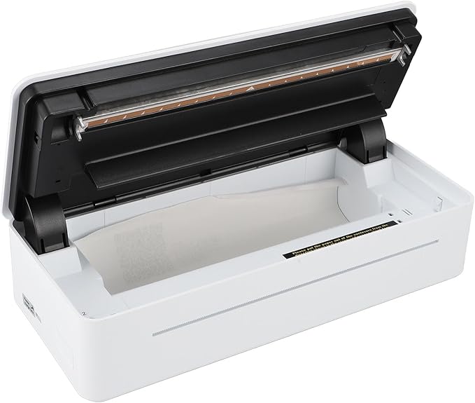 AYNEFY Portable BT Thermal Printer, Miniature High Definition Print Machine with BT Connectivity Suitable for Home Storage Organization Office File Sorting