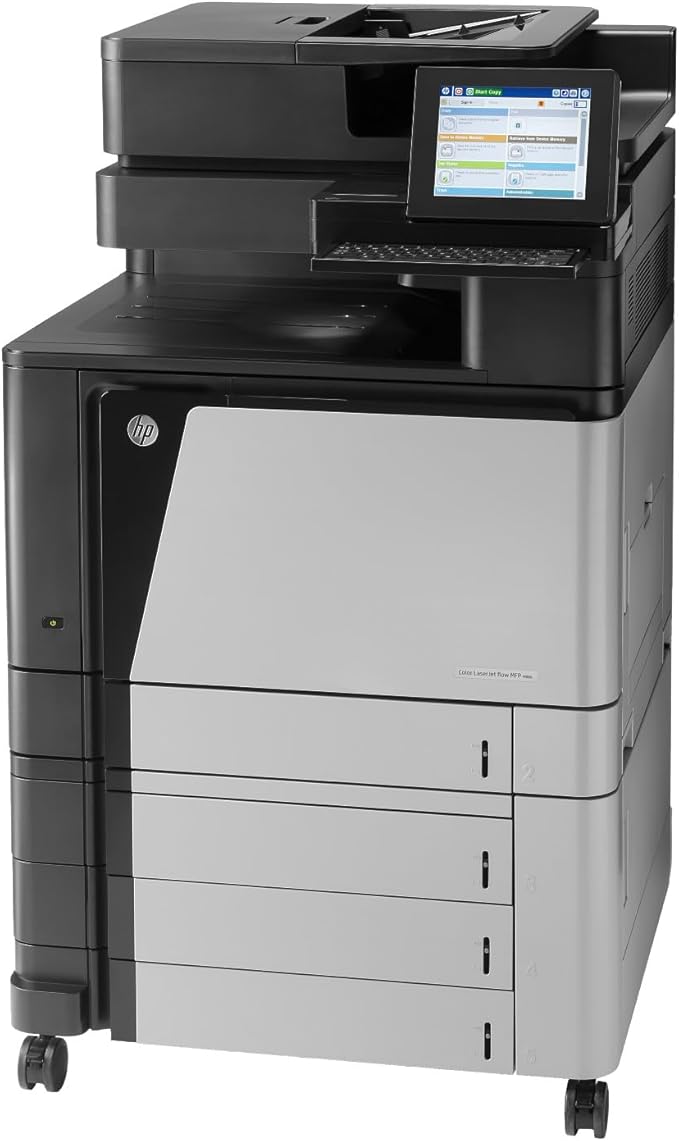 HP Color LaserJet Enterprise Flow MFP M880z All-in-One Office Printer – Print Scan Copy Fax, Up to 45 ppm, Automatic Duplex, 8" Touchscreen, Network Ready, High-Volume Business Laser MFP (Renewed)