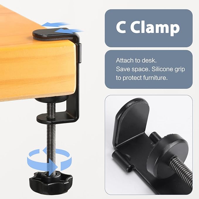 Desk Organizer Clip on Desk Cup Holder Pencil Holder for Desk Storage Beverages Phone Holder Desk Organizer and Accessories Office School Home