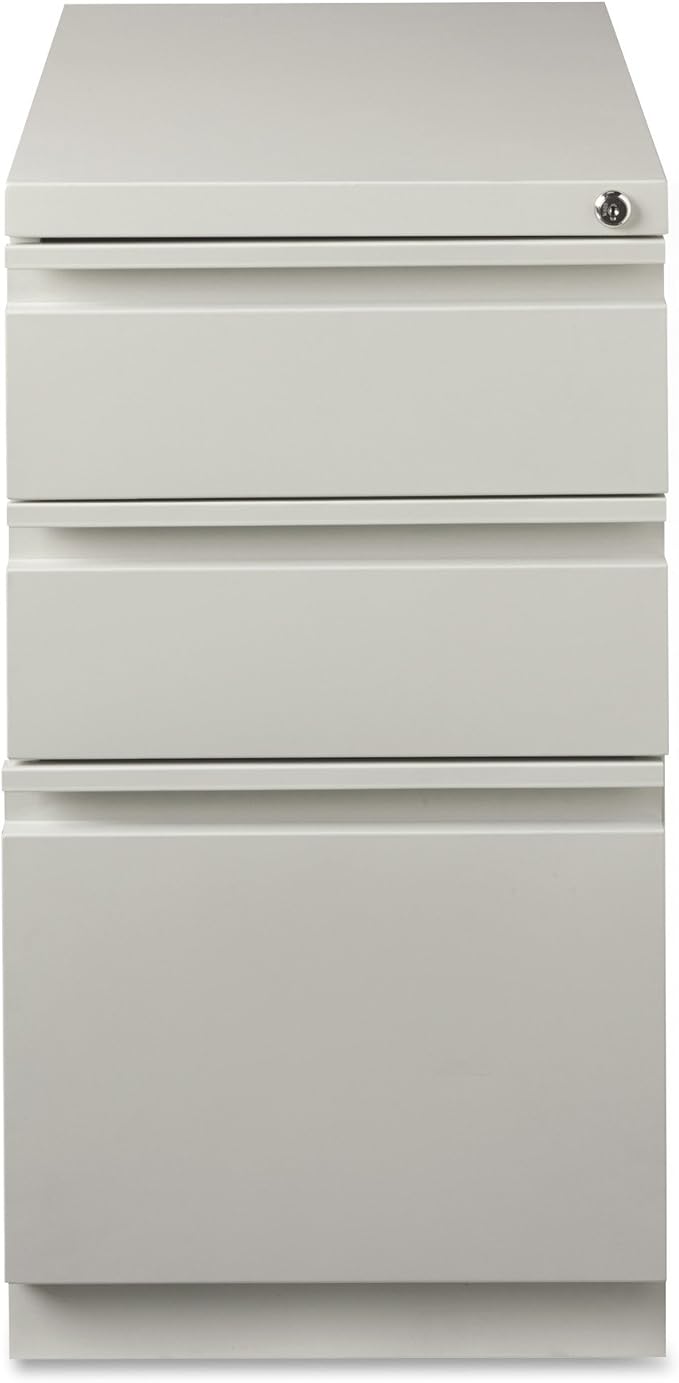 Lorell LLR49528 Mobile File Pedestal, Light Gray