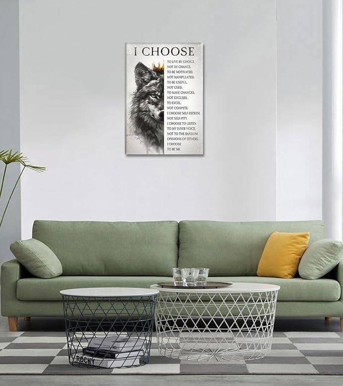 Novatique Inspirational Wall Decor Motivational Wall Art Motivational Positive Quotes Canvas Posters Prints for Living Room Office, 24 x 36inch