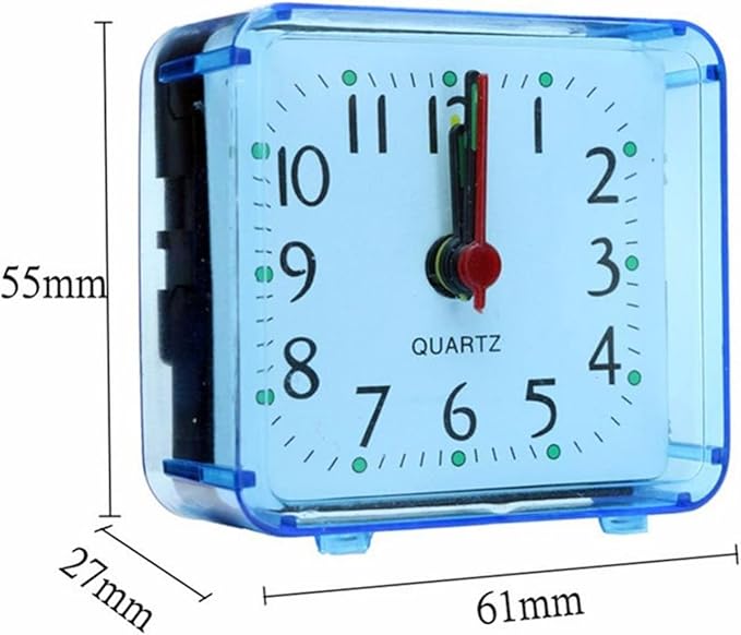 Alarm Clock Electronic Alarm Clock, Bedside Clocks Battery Powered, Silent Non Ticking Clock, Easy Set, Quartz Table Clock for Heavy Sleepers Kids Elder Bedroom Office c
