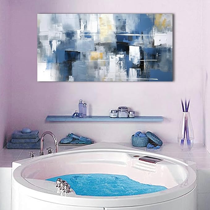 Framed Canvas Wall Art - Abstract Ink Paintings for Living Room & Bedroom - Large Size Wall Decor - Minimalist Abstract Pictures - Home Decor
