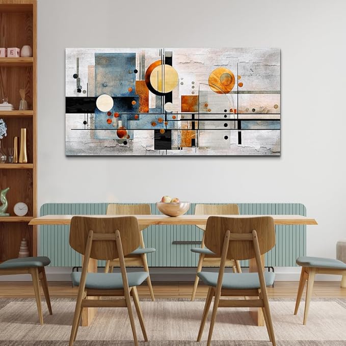 MHARTK66 Abstract Wall Art Wall Decor Neutral Modern Canvas Wall Paintings Colorful Artwork for Living Room Bedroom Bathroom Office Home Decor Can Be Hung Directly 24"x 48"