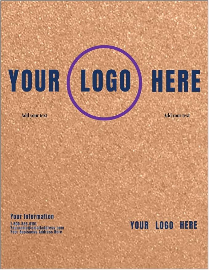 LUXPaper Custom Printed 8.5" x 11" Paper | Customizable Letterhead | Personalized Logo & Text | Letter Size | Copper Metallic | 80lb. Text | 100 Qty