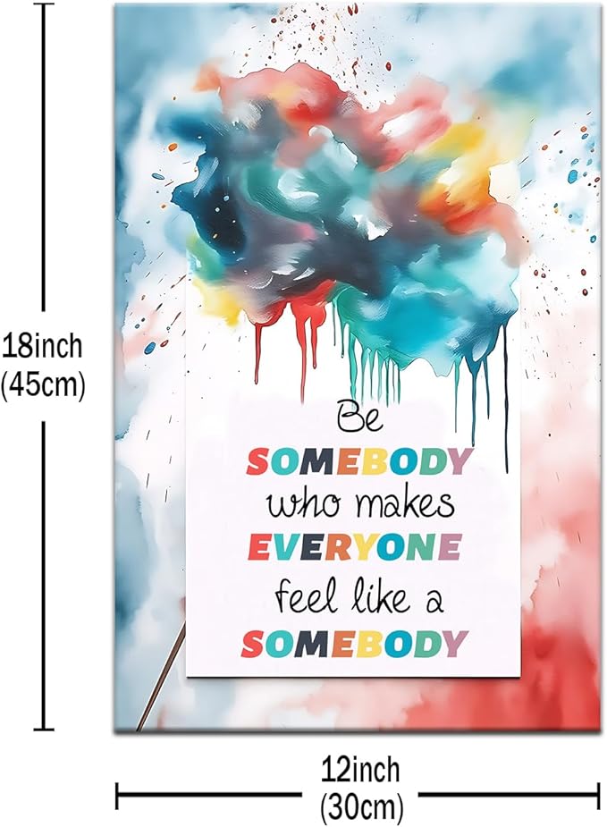 Motivational Office Canvas Wall Decor Inspirational Positive Wall Art Success Posters Prints Entrepreneur Quotes Picture Paintings Artwork Home Bedroom Framed Ready to Hang [12''Wx18''H]