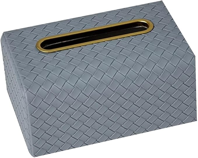 Stylish Tissue Box Facial Tissue Box Cover Plastic Disposable Tissue Holder and Modern Desktop Tissue Box for Home Office Restaurant Bar Modern Tissue Box (Color : Green, Size : B) (Blue B)