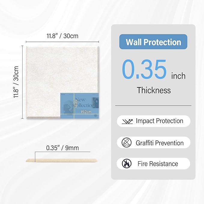Large Cork Boards for Walls – 36" x 24" Self Adhesive Felt Wall Tiles, Ideal for Office Bulletin Board, Easy to Install Pin Board Photo Board