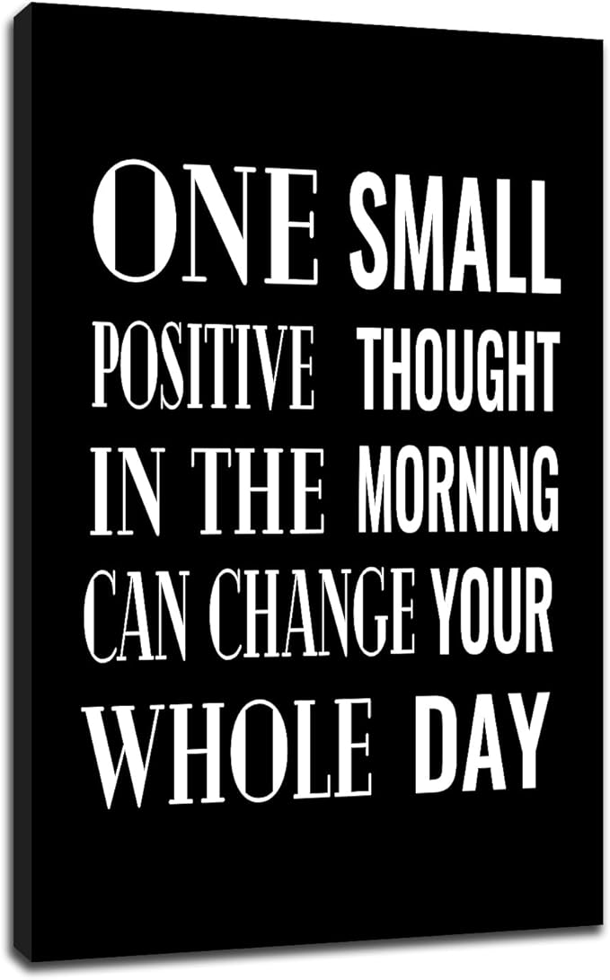 Motivational Office Wall Art Poster Painting Inspirational Entrepreneur Positive Quotes Printed on Canvas Artwork for Modern Home Living Room Room Classroom Workplace Ready to Hang [24''Wx36''H]