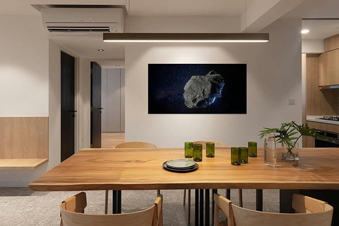 Canvas Wall Art for Living Room Bedroom Asteroid Outer Space Universe Big Large Wall Art Decor Framed Painting Wall Pictures Prints Artwork Office