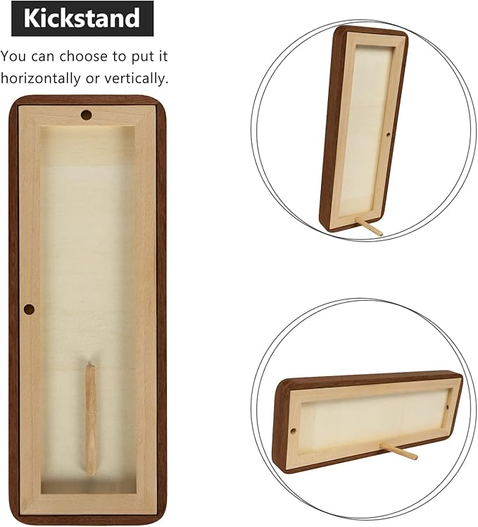 Hans 4"x12" Frames Collage Photo Frame Single Mat with Six 1.5x2.5 Openings and Satin Solid Frame Horizontal or Vertical(6 Openings)