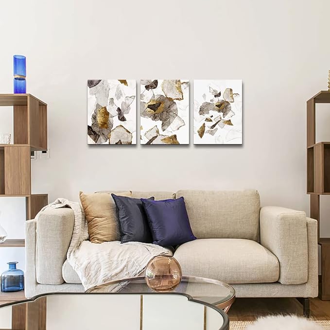 MHARTK66 Abstract Canvas Wall Art Living room,Wall Art for Bedroom,3 Panel Wall Art, Minimalist Wall Art Canvas Artwork Paintings, Colorful Pictures for Modern Farmhouse Kitchen Bathroom Office,20x28
