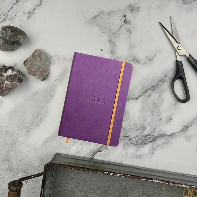 Rhodia Rhodiarama Webnotebook - Lined 96 Sheets - 5 1/2 x 8 1/4 - Purple Cover