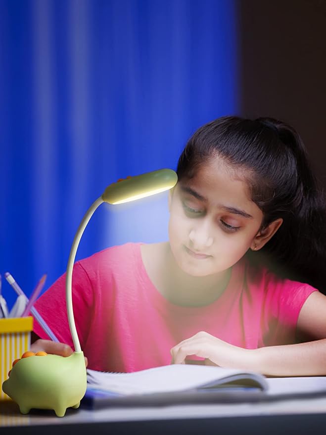 LED Desk Lamp, Dinosaur Night Light for Kids,Cute Bedside Lamps Reading Light with Touch Control, 3 Color Modes Nursery Room Decor Small Lights, Kawaii Accessories Funny Gifts for Boys Girls Teens