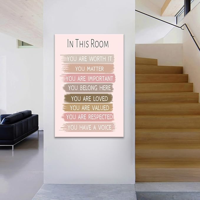 Motivational Poster Wall Art Inspirational Entrepreneur Quotes Print on Canvas Positive Affirmation Painting Artwork for Living Room Nursery Office Picture Wall Decoration Ready to Hang [24''Wx36''H]
