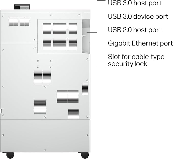 HP Laserjet Enterprise 8501x Monochrome Printer, Scanner, Copier, Duplex, Best for Office, AJ7J3A