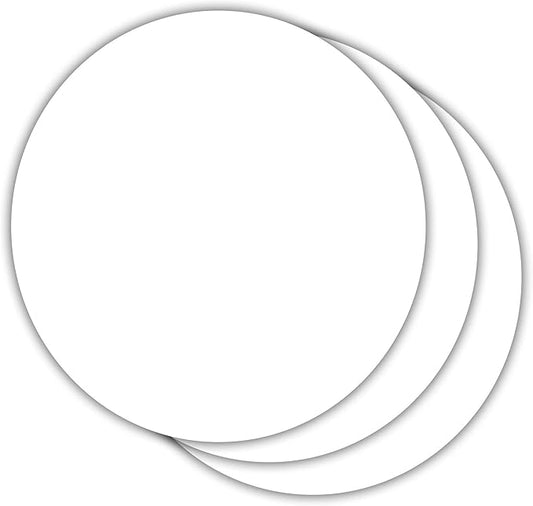 NARA Alcohol Ink Paper | White | 38” Diameter Circle | 430 microns/320 GSM | 10 Sheets | Heavy Paper | Paper for Alcohol Ink Art Painting | 100% Stain-Free