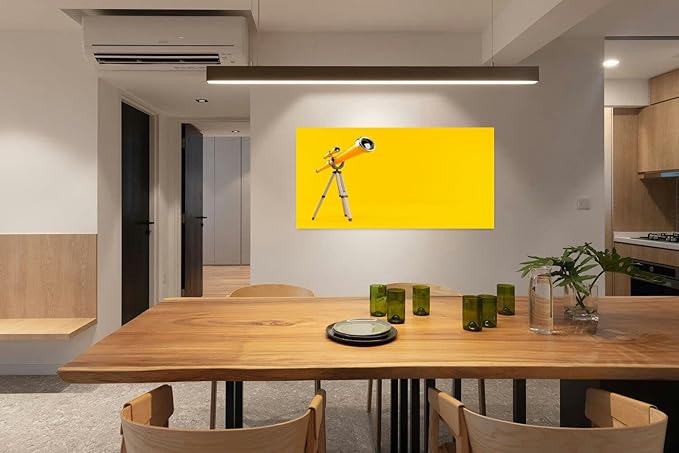 Canvas Wall Art for Living Room Bedroom Telescope Big Large Wall Art Decor Framed Painting Wall Pictures Prints Artwork Office