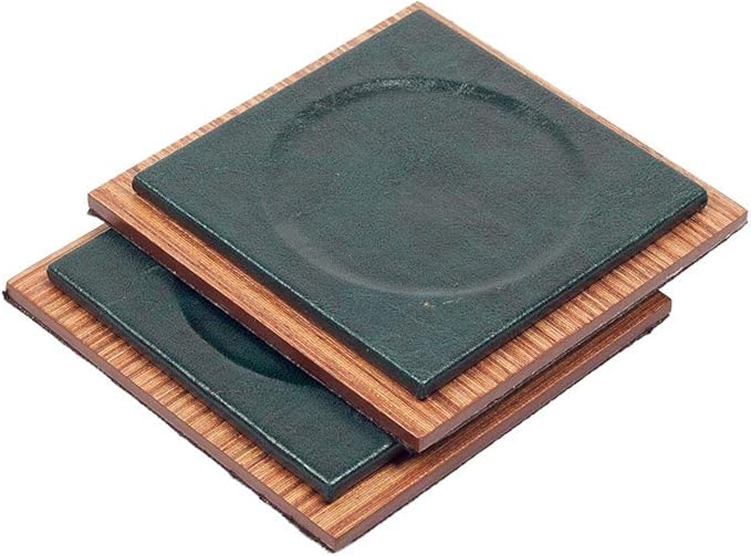 Leather Desk Set - Leather Organizer Desk Set - Walnut Wood Desk Set - Office Product - Office Desk Accessories - Home Office Accessories - Desk Supplies - Desk Accessories Set - 11 PCS (Green)