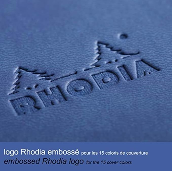 Rhodia Rhodiarama Webnotebook - Lined 96 Sheets - 5 1/2 x 8 1/4 - Sapphire Cover