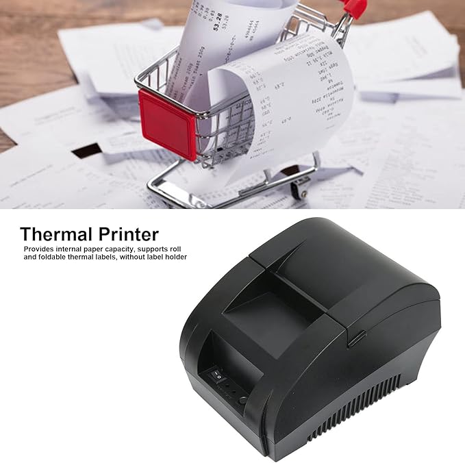 Luqeeg Bluetooth Thermal Label Printer, Shipping Label Printer with 90 mm/s High Speed, TPH Coating Black Label Print Tool, Desktop Sticker Printer for Mobile Office, Traveling, Daily Calendars(US)