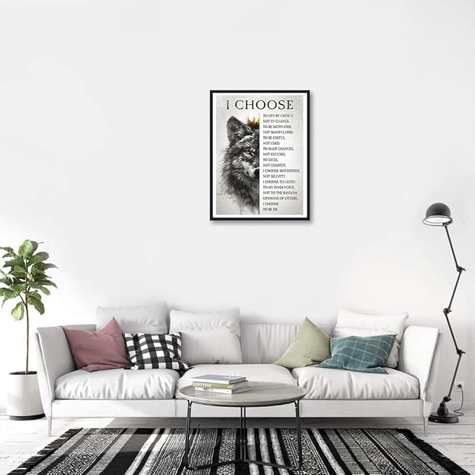 Novatique Motivational Canvas Wall Art Inspirational Poster Wall Decor Motivational Office Wall Art Decor Positive Affirmations Quotes Artwork for Bedroom,12 x 16inch