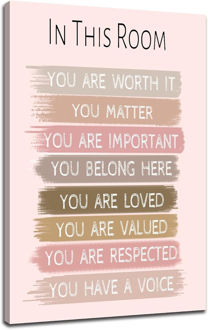 Motivational Poster Wall Art Inspirational Entrepreneur Quotes Print on Canvas Positive Affirmation Painting Artwork for Living Room Nursery Office Picture Wall Decoration Ready to Hang [24''Wx36''H]