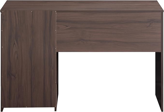 48" Modern Computer Desk with Drawers, Small Desk for Bedroom or Office, Espresso Brown