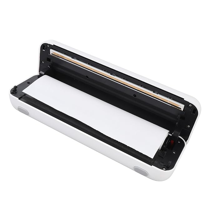 Portable Thermal Printer, Wireless Portable Printer Small Inkless Printer Compatible with Phone and Laptop for Home Office, Lightweight, Compact and Easy to Carry for Business,