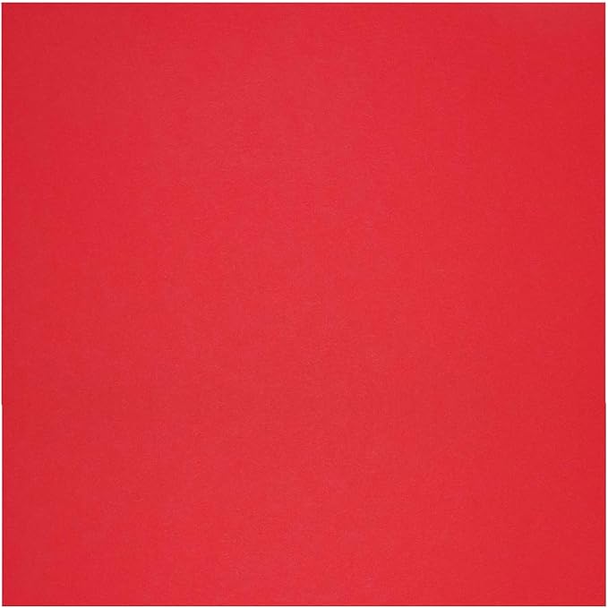 PA Paper Accents Smooth Cardstock 12" x 12" Fiesta, 65lb colored cardstock paper for card making, scrapbooking, printing, quilling and crafts, 25 piece pack