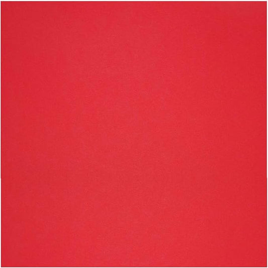 PA Paper Accents Smooth Cardstock 12" x 12" Fiesta, 65lb colored cardstock paper for card making, scrapbooking, printing, quilling and crafts, 25 piece pack