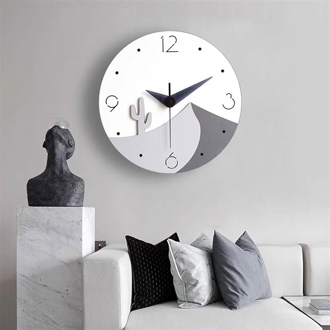 Clock for Bedroom Wall Clocks Modern Clock Living Room Wall Clock Simple Home Hanging Wall Fashion Creative Decoration Wall Clock Design Sense Office Decor Wall Clock (B Large)