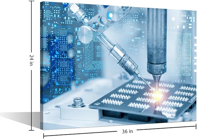 1 Piece Wall Art Soldering Machine Canvas Prints Wall Art Large Wall Decor Artwork for Home Walls Bedroom Living Room Wall Decor Boys Room Decor Canvas Art Posters & Prints, 24" x36"