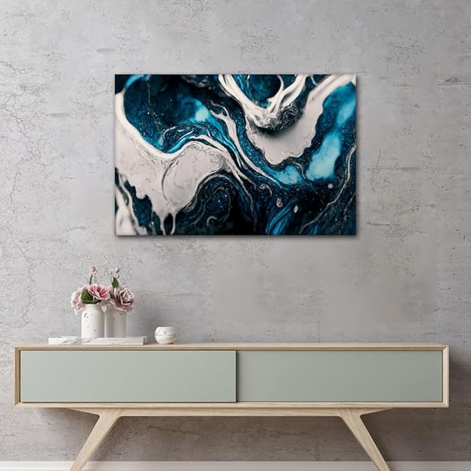 Wall Art for Home Decor Modern Spectacular Image Printing 1 Panel Abstract Art Poster Prints on Canvas for Lady Men Bedroom Living Room Wall Decoration Stretched and Framed Ready to Hang 36x24 in
