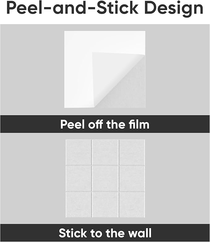Large Cork Board for Walls 36" x 24", 6 Pack Felt Wall Tiles with Push Pins for Office Home, Pin Board Bulletin Board for Photo Pictures, White