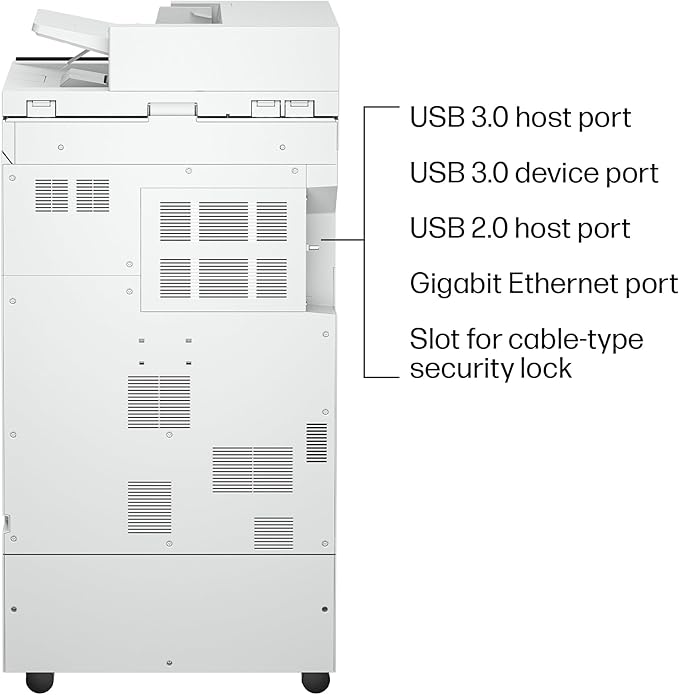 HP Color Laserjet Enterprise 8801dn Multifunction Printer, Scanner, Copier, Duplex, Best for Office (9S184A)