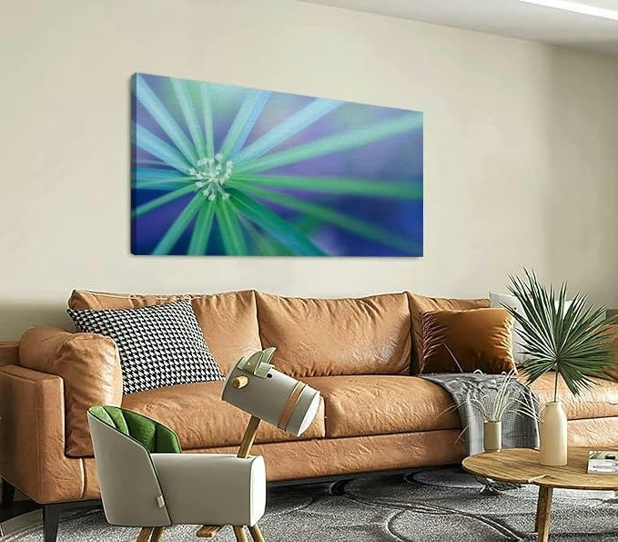TIGTMULERLY Wall Art Frame Gallery Wall Decor Palm Leaf Abstract nature Modern Canvas Prints Artwork for Living Room Bedroom Office Kitchen 48x24Inch