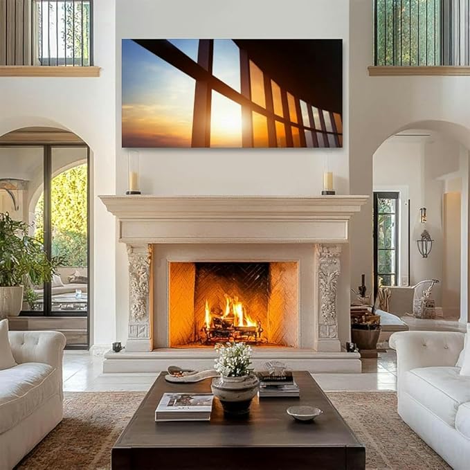 TIGTMULERLY Wall Art Frame Gallery Wall Decor Abstract business interior Modern Canvas Prints Artwork for Living Room Bedroom Office Kitchen 48x24Inch