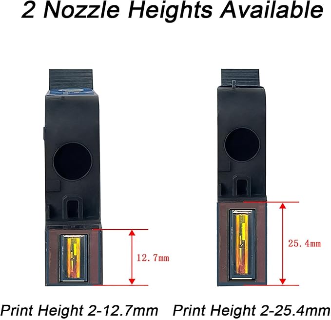 Original Black Ink Cartridge 0.5inch, 42ml Quick Dry Solvent Ink Replacement for 260E Automatic Inkjet Coding Machine