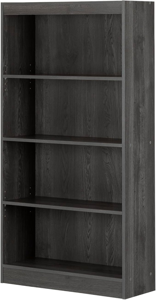 South Shore 4-Shelf Bookcase Gray Oak
