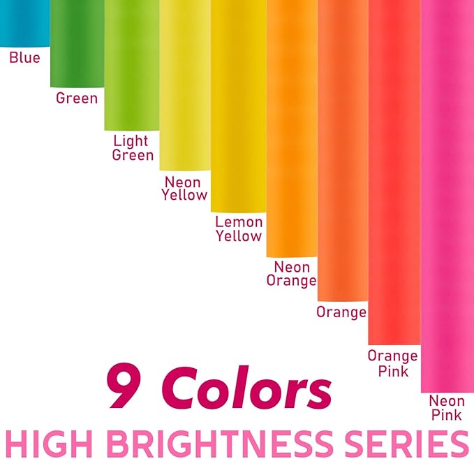 Colored Print&Copy Paper 8.5x11 Inches,180 Sheets 9 Colors Pastel A4 Printer Paper 20 lb/90GSM Colored Multipurpose Computer Pastel Paper for Office Printer School Cutting DIY Kids