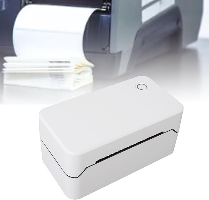 ZJchao Express Printer Professional USB Interface High Efficiency Thermal Label Printer for Office Business Home (US Plug)