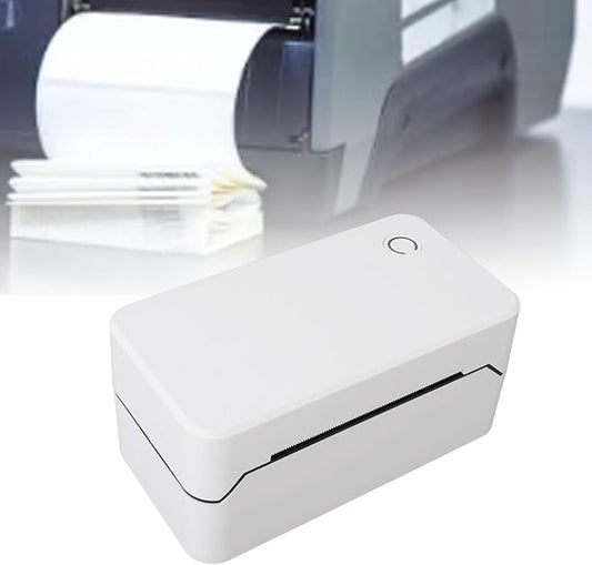 ZJchao Express Printer Professional USB Interface High Efficiency Thermal Label Printer for Office Business Home (US Plug)