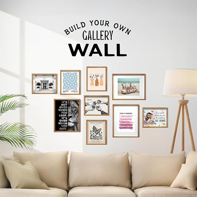 Office Wall Art For Men 11x14 FRAMED - Inspirational Wall Decor - Motivational quote - positive affirmation Wall Art - Gym Motivation Poster - Man cave Decorations - Lion Wall Decor - LARGE