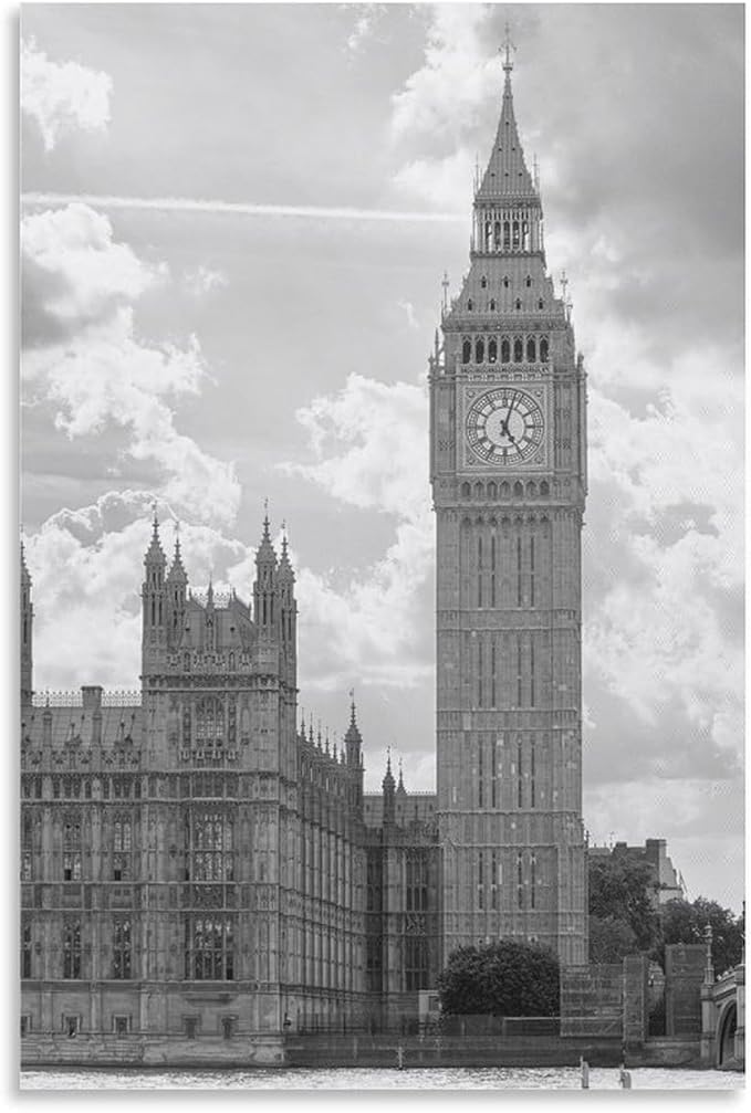 Room Decoration Poster Canvas Painting Architectural Art Office Home Wall Decoration Unframe-style-1 24x36inch(60x90cm)