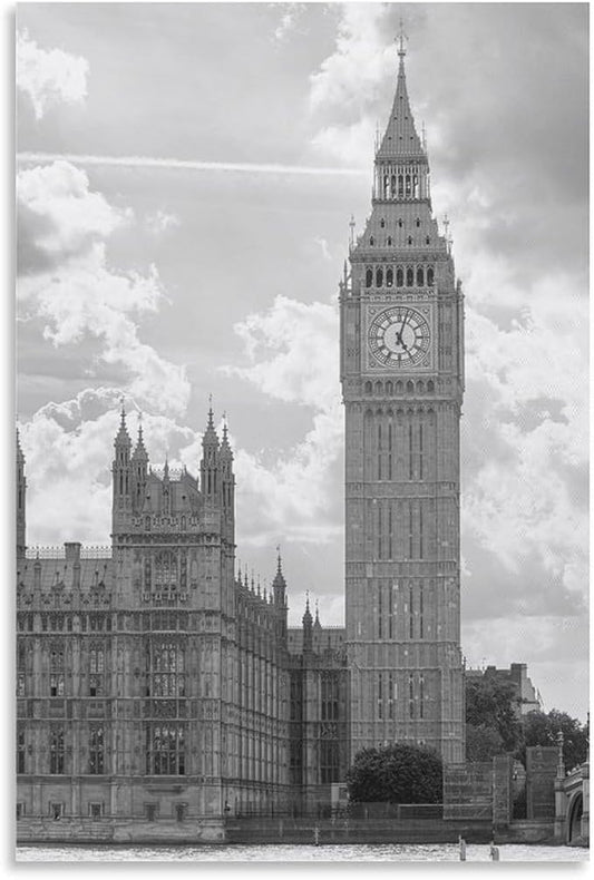Room Decoration Poster Canvas Painting Architectural Art Office Home Wall Decoration Unframe-style-1 16x24inch(40x60cm)