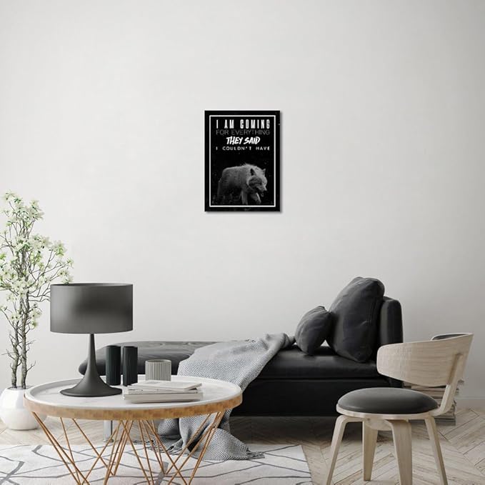 Novatique Inspirational Wall Art Motivational Canvas Wall Decor for Office Entrepreneur Quote Wall Paintings Picture Inspirational Picture Posers Prints Home Decor for Living Room Bedroom,12 x 16inch
