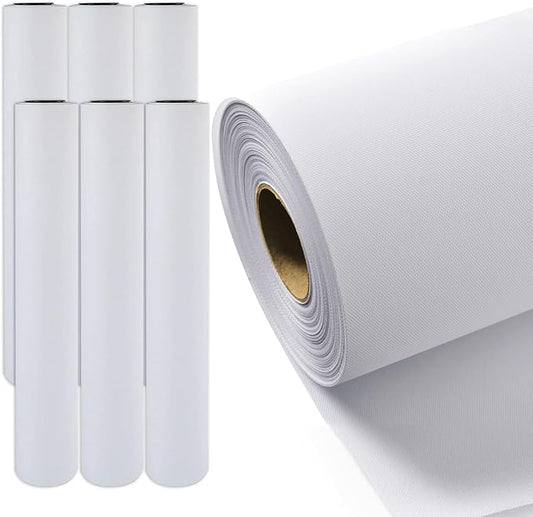 Premium Glossy ECO-Solvent Polyester Canvas Roll, Waterproof Wide Format Inkjet Printer, Quick Dry, Compatible with Epson Canon HP Plotter, Photography, Archival Prints (36" x 100' 300GSM, 6 Roll)
