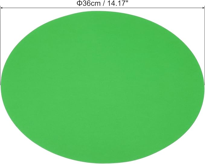 PATIKIL 14.2-inch Round Cardboard Paper, 20 Pcs 200GSM Blank Disc Circles Slices Cutouts Paper for Party Decorations DIY Craft Arts Drawing Painting Writing, Dark Green